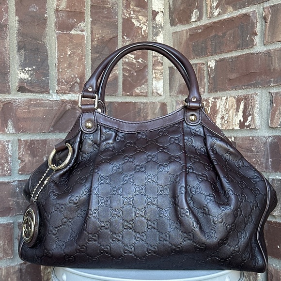 SOLD Gucci Sukey Convertible Boston Bag Guccissima Leather - Picture 1 of 8